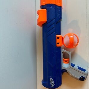 Nerf Dog Tennis Ball Blaster Dog Toy Blue/Orange Canon w/ Ball Holder